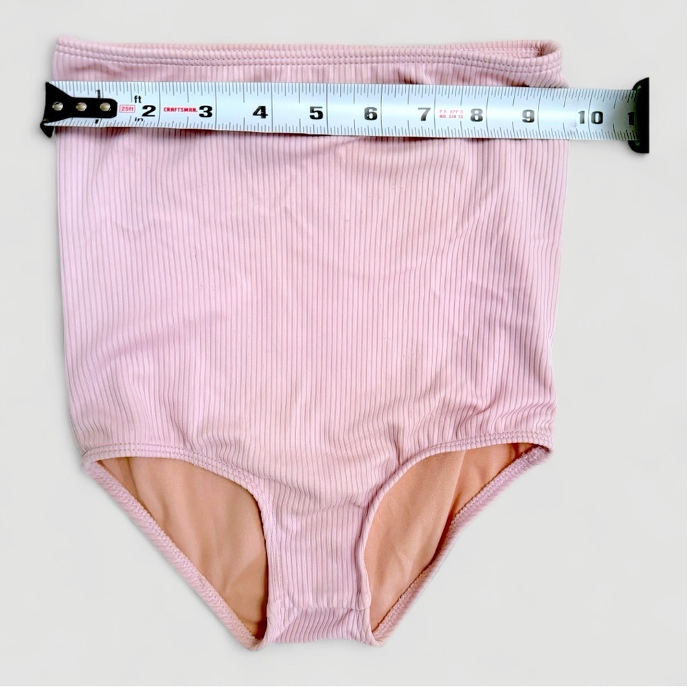Kortni Jeane Girls Size 5 Two-Piece Swimsuit – Tigers + Pink Ribbed - Picture 6 of 8